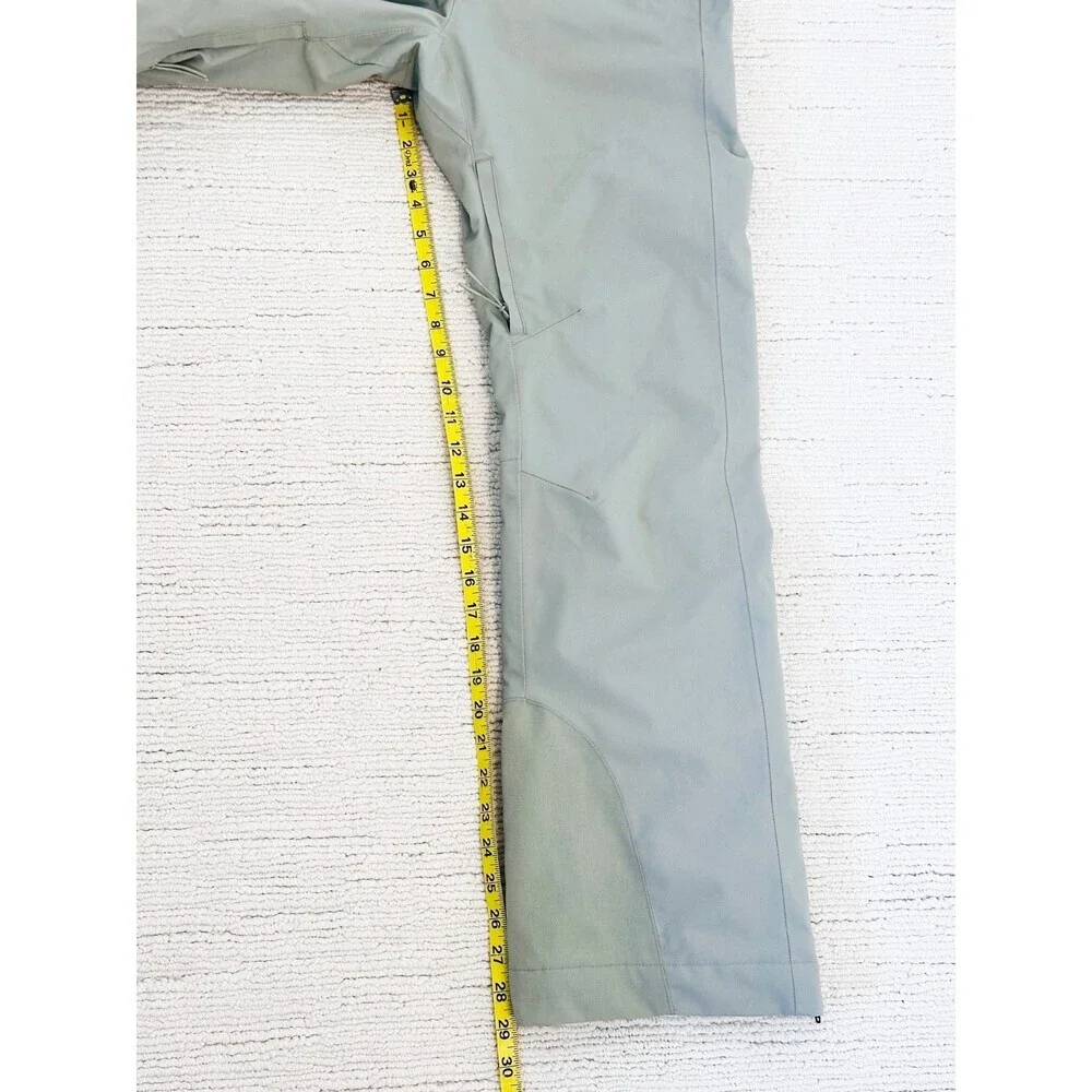 HALFDAYS Carson Size Small Green Bib Pant All-Mountain Snow Soft Shell Luxury